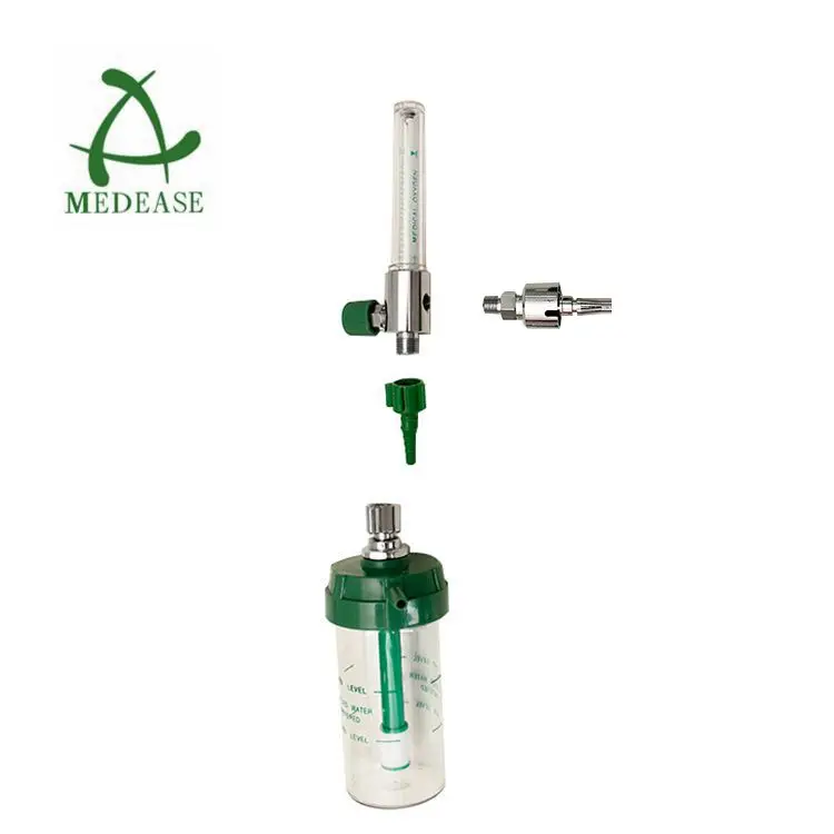 Medical Instrument Wall Type Oxygen Flowmeter With Chemetron /Ohmeda/ Barb Adapter