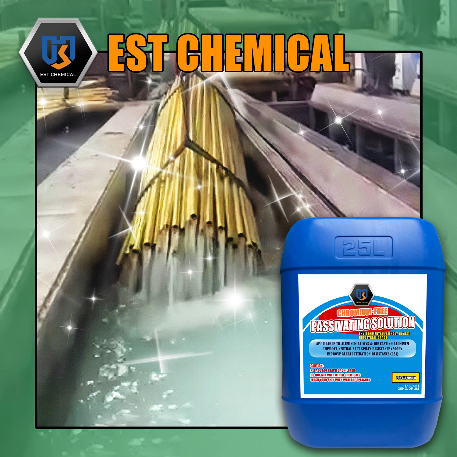 Long lasting effect chromium-free anti corrosion aluminum passivation agent rust inhibitor