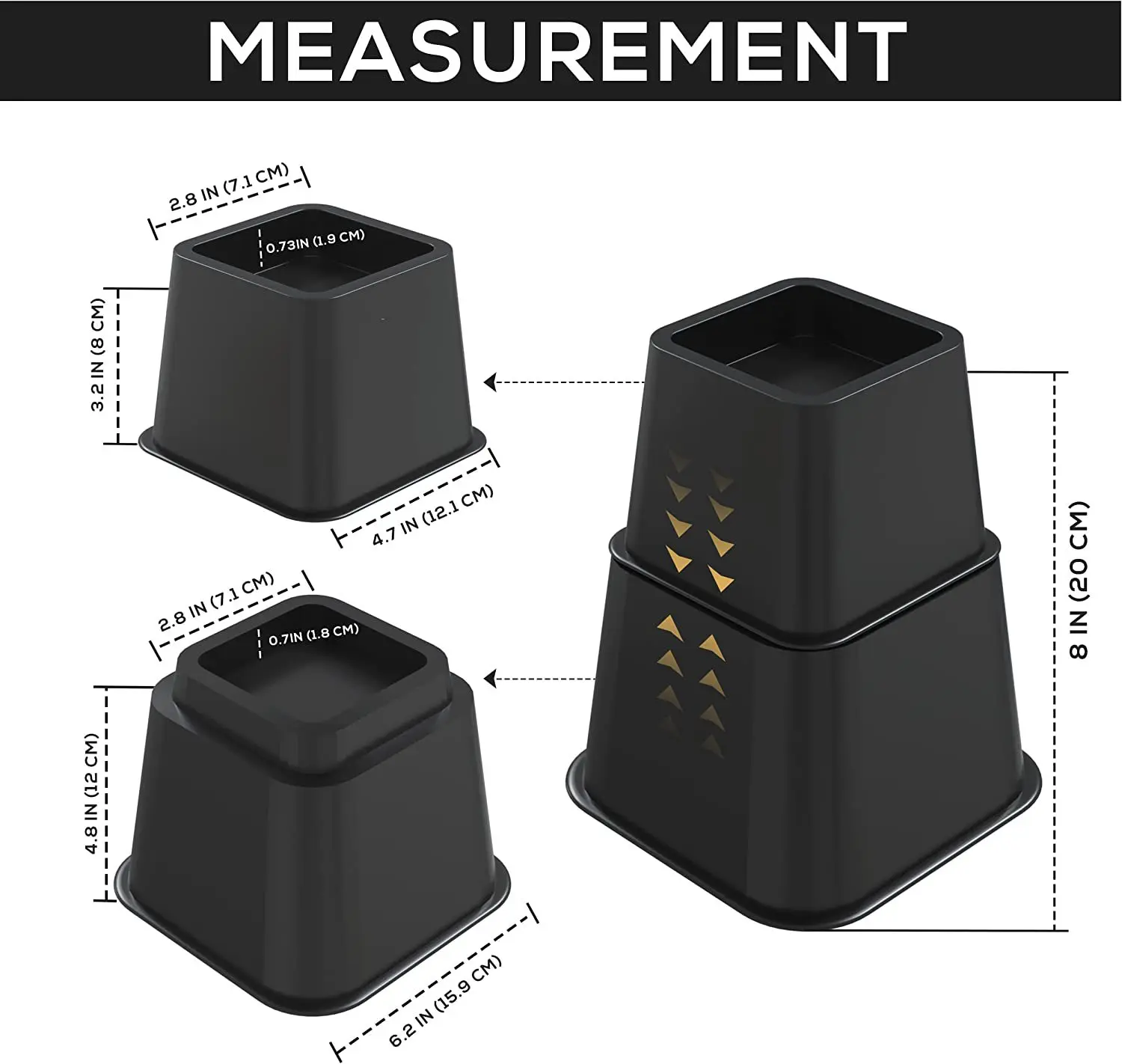 3 Inch And 5 Inch Surface Plastic Furniture Legs Adjustable Bed Base Desk Leg Plastic Furniture Bed Riser Lowes Bed Risers