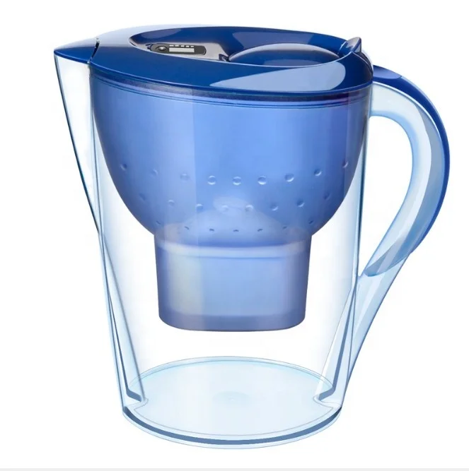 Alkaline Water Pitcher Ionizer With 2 Long Life Filters Water Filter Purifier, pH RESTORE Water Filtration System