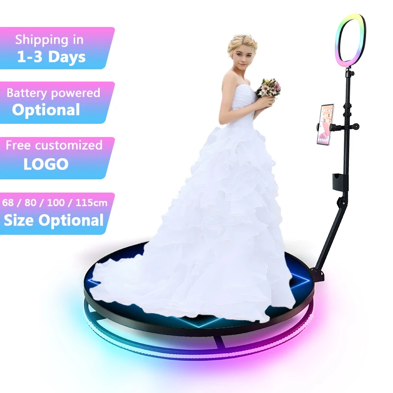 High Quality Camera  360 Degree Video Photobooth Machine Ring Led Light 360 Photo Booth Machine Automatic For Party