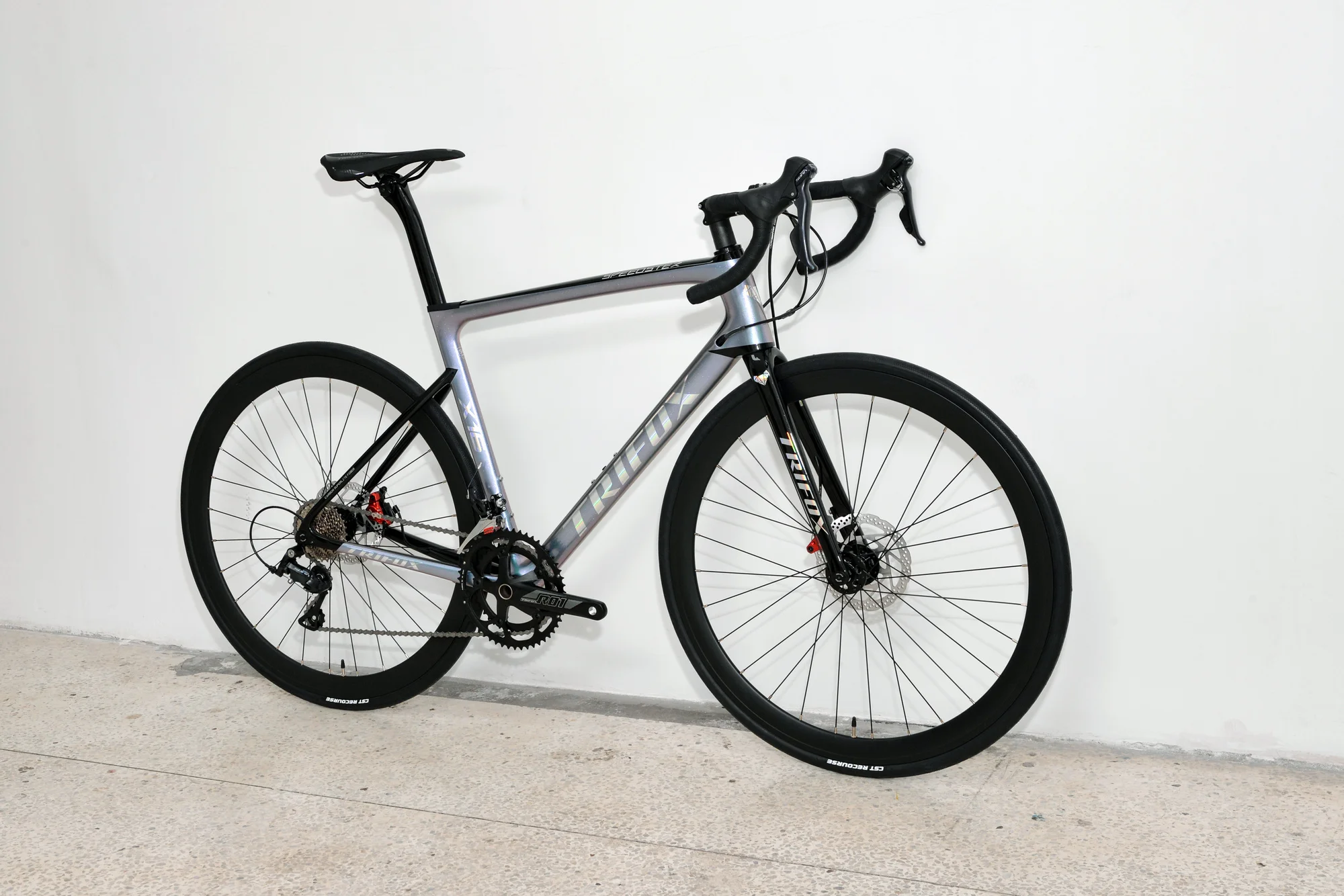 TRIFOX T800 Carbon Disc Brake 18speed Chaneleon Purple Complete Road Racing Bike X16