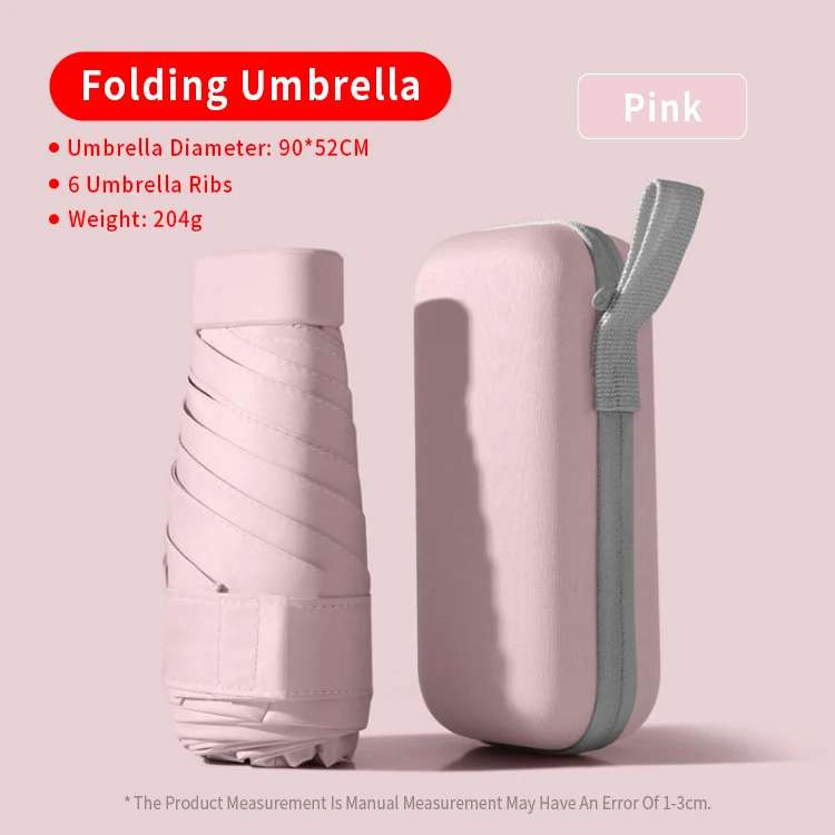 Wholesale 19/21 Inches 5 Folding Mini Umbrella Pocket Kids School For Custom Print Logo Branded Parasol Rain Capsule Umbrellas