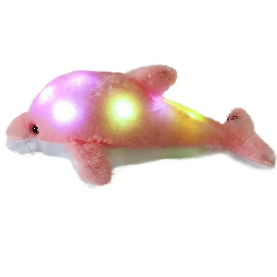 Professional sea animals plush toy manufacturer led light up toys light pillow for baby