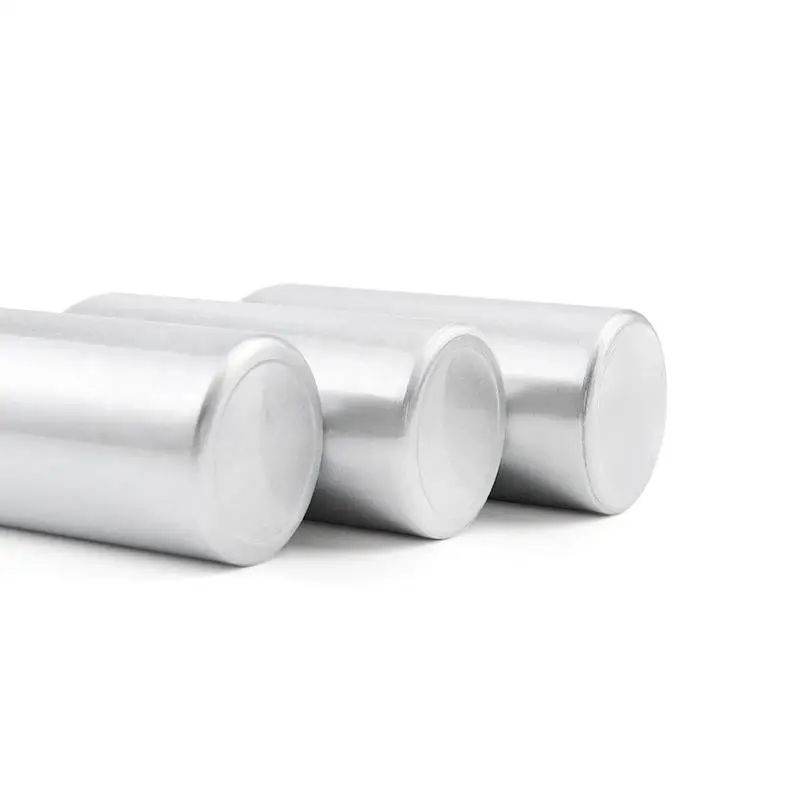 Stock wholesale 300ml 500ml recyclable cosmetics packaging sunscreen spray primary aluminum bottle and pump