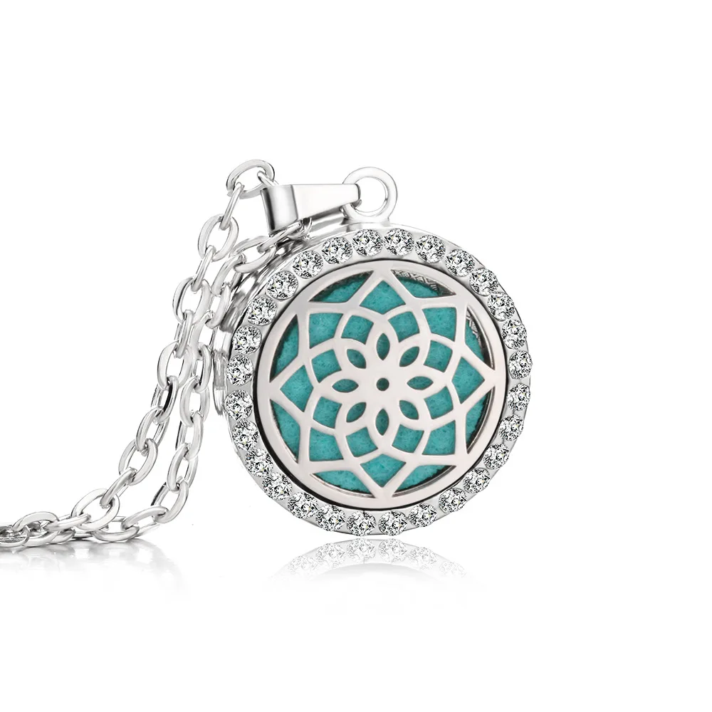 Perfume Diffuser Aromatherapy Essential Oil Necklace High-quality Stainless Steel Aromatherapy Detachable Necklace