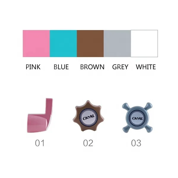 new design single handle single hole touch on abs plastic bathroom sink faucet