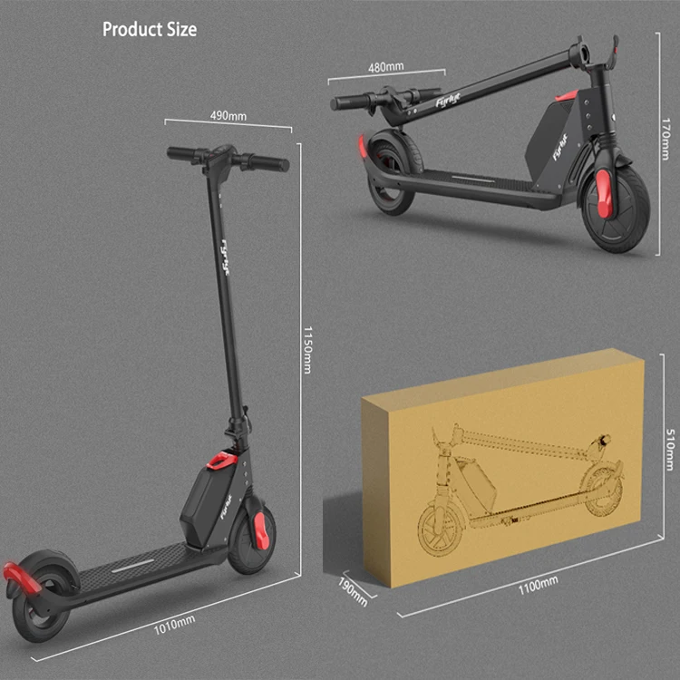 P1P Escooter 7.8Ah Battery 350W/500W 8 Inches Mobility Adult Electric Scooters Full Suspension Foldable Electro Scooter for Sale