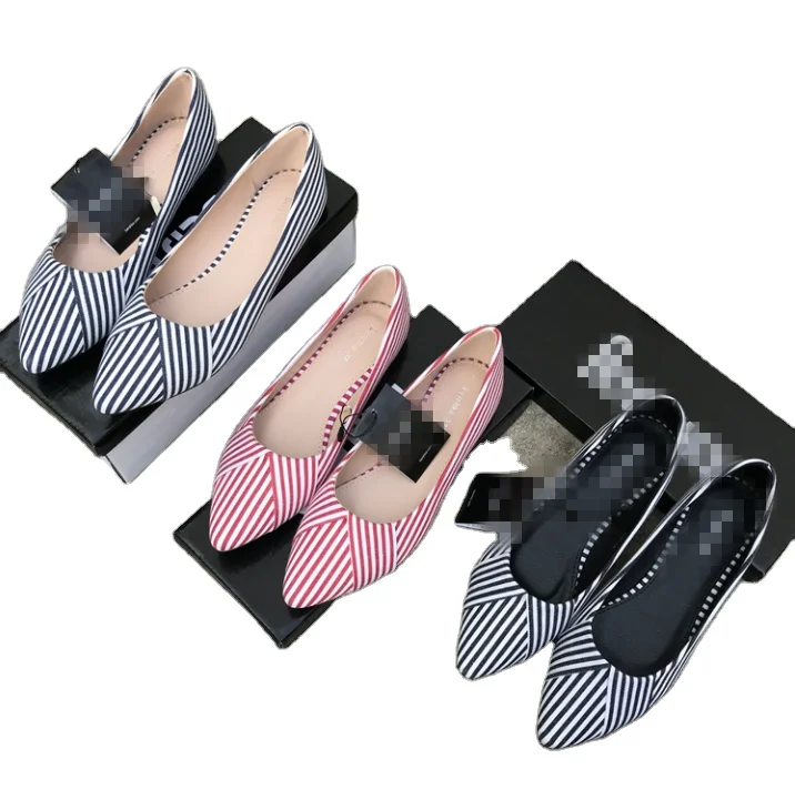 2019 new design ladies cheap wholesale flat ballet shoes