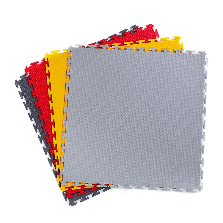 Visible connection heavy duty garage recycled pvc interlocking floor tiles