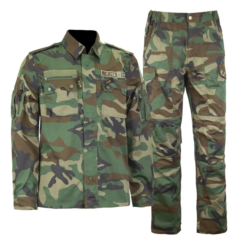 YAKEDA F116 Rip-stop Combat Suit Twill Breathable Tactical Clothes UniformeTactico Camouflage Combat Tactical Uniform