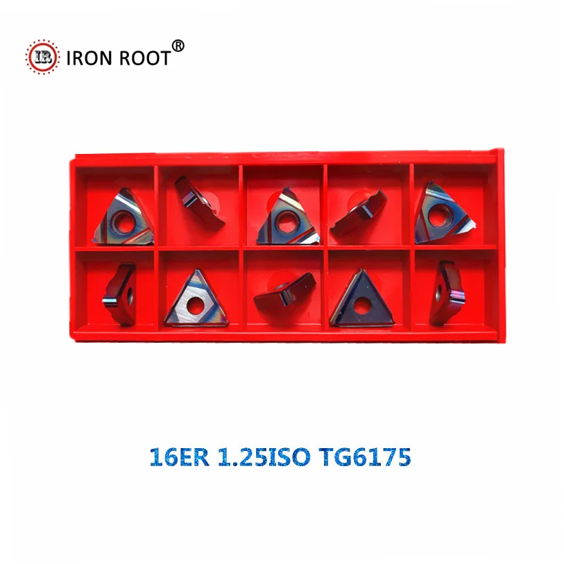 16ER 1.0ISO-16ER 3.0ISO 16IR 1.0ISO-16IR 3.0IRO Tungsten Carbide Threading Insert CNC Lathe Cutting Turning Tool TG1225