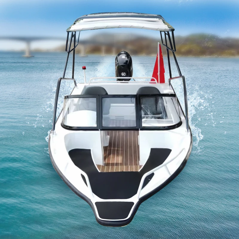 2023 Новая модная 480 алюминиевая лодка для отдыха 4,8 м кабан для продажи сертификатов CE для европейских клиентов