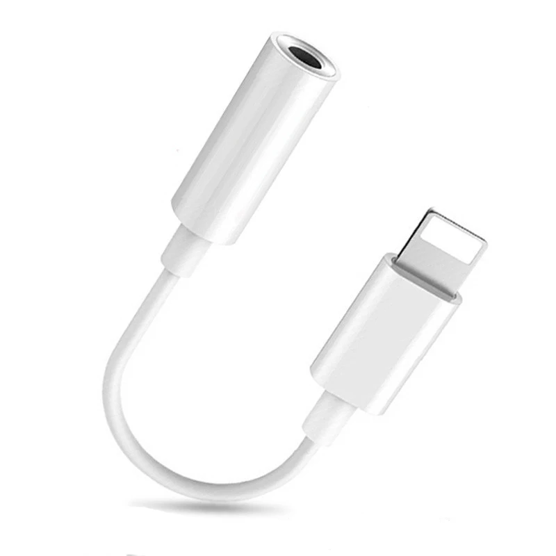 3 5 мм AUX Наушники Адаптер для iPhone 7 IPhone аудио адаптер кабель 10 см