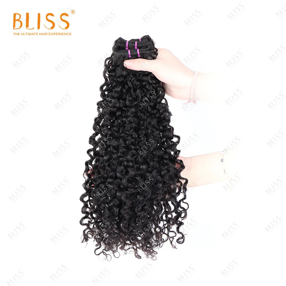 Bliss 10a 100% remy pixie curl Cuticle Aligned Double Drawn brazilian human Hair