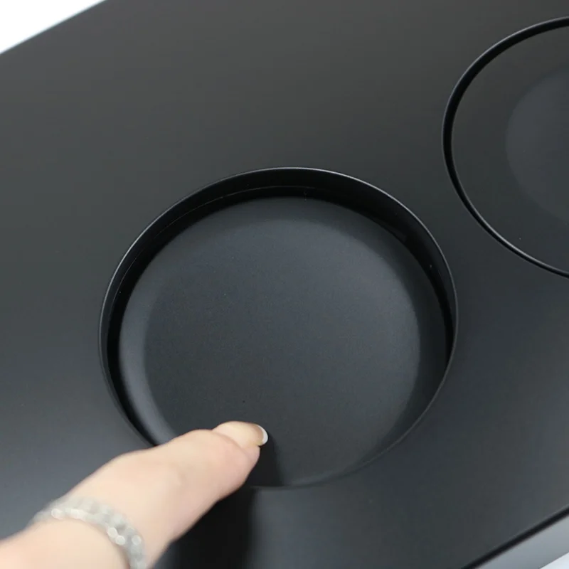 multiple shape Matte Black with Brushed Nickel ABS flush button flush plate actuators