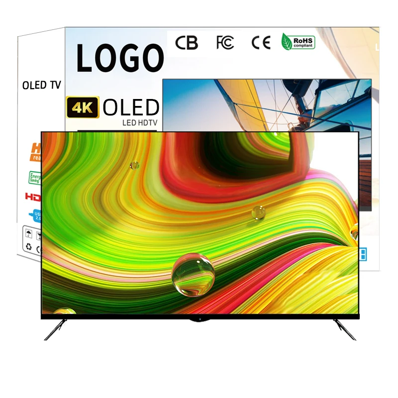 Manufacturer 65 inch led television 50inch 4K smart tv 43 inch 55 inch OLED television Android LED TV full flat screen dled tv