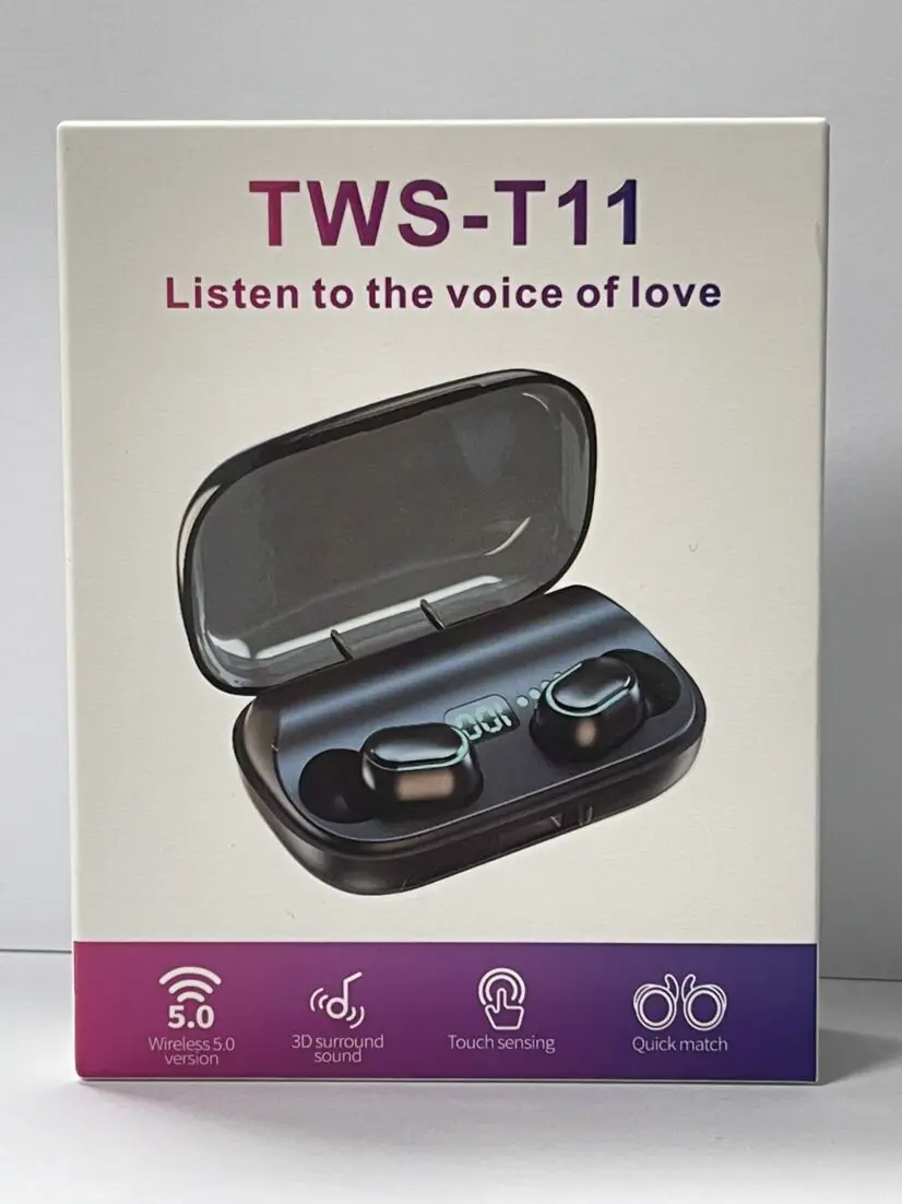 Wireless Headphones 160H Playtime Wireless Earbuds BT 5.1 Headphones In Ear Headphones Deep Bass CVC8.0 Noise Canceling