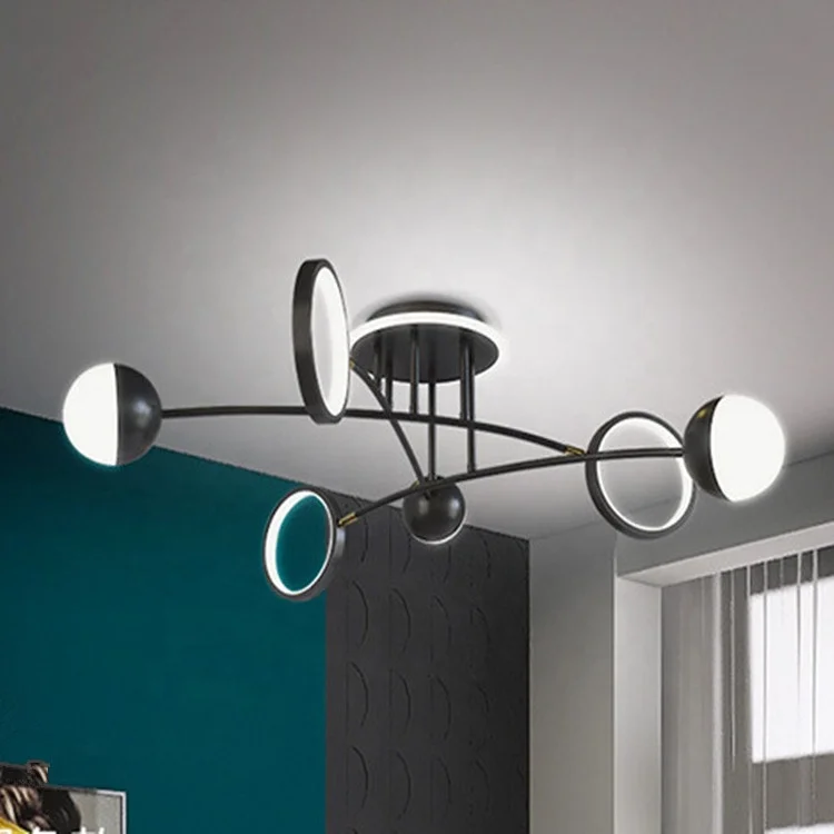 Creative Led Pendant Lights Nordic Modern Acrylic Design Chandeliers Light Post-modern Plexiglass Ceiling Chandelier