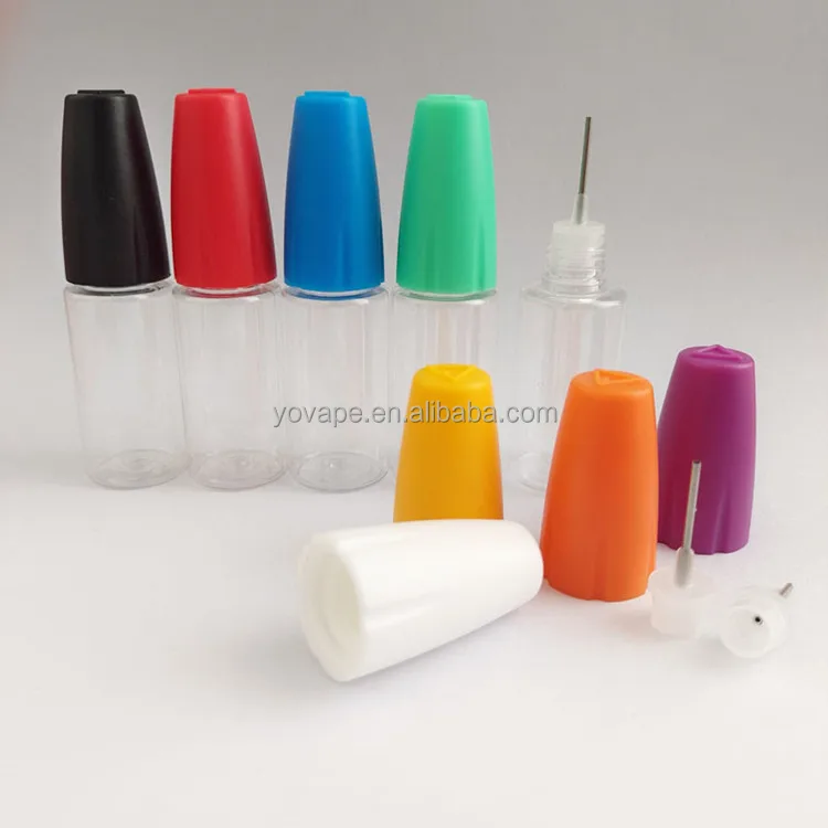 RTS leak-proof lubricant sewing Brake oil medical eye drops PETG applicator plastic 20 ml 20ml clear bottle with needle tip cap