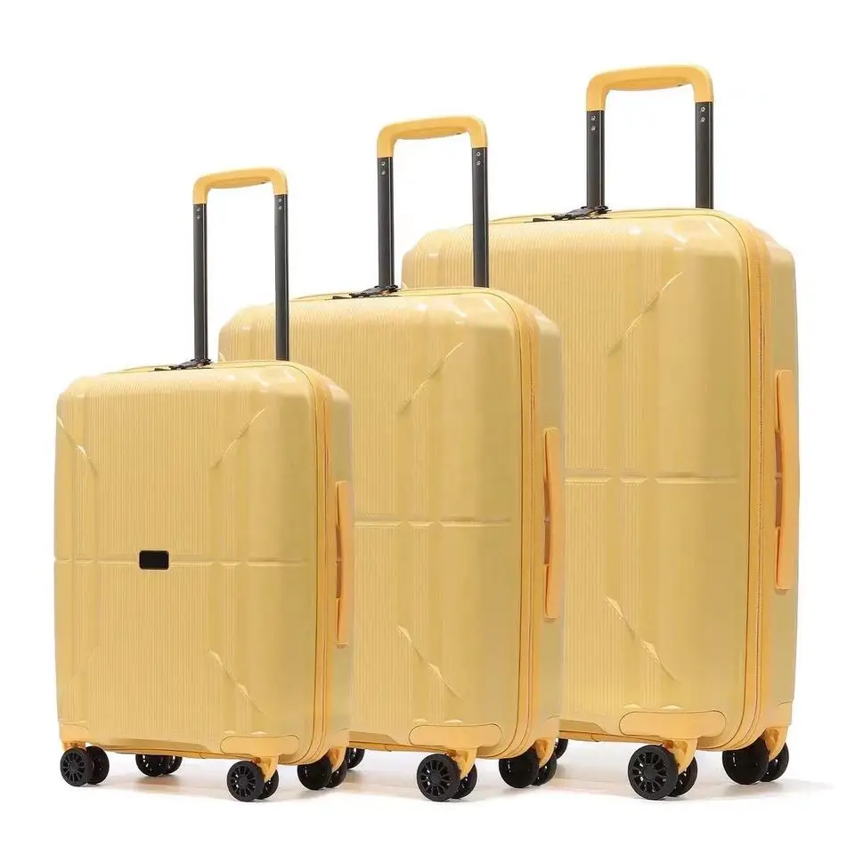 Low Price Wholesale Custom Logo Hard Shell Polypropylene Pp Suitcase for Sale
