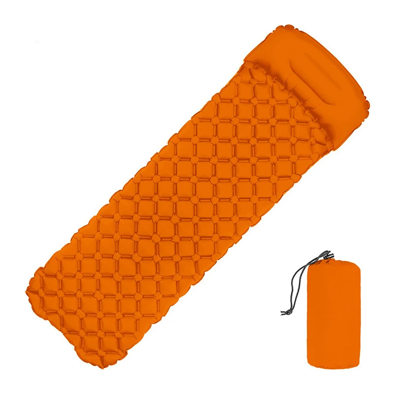 
Outdoor Folding Ultralight TPU Air Backpacking Camping Mattress Inflatable Sleeping Mat Pad With Pillow 