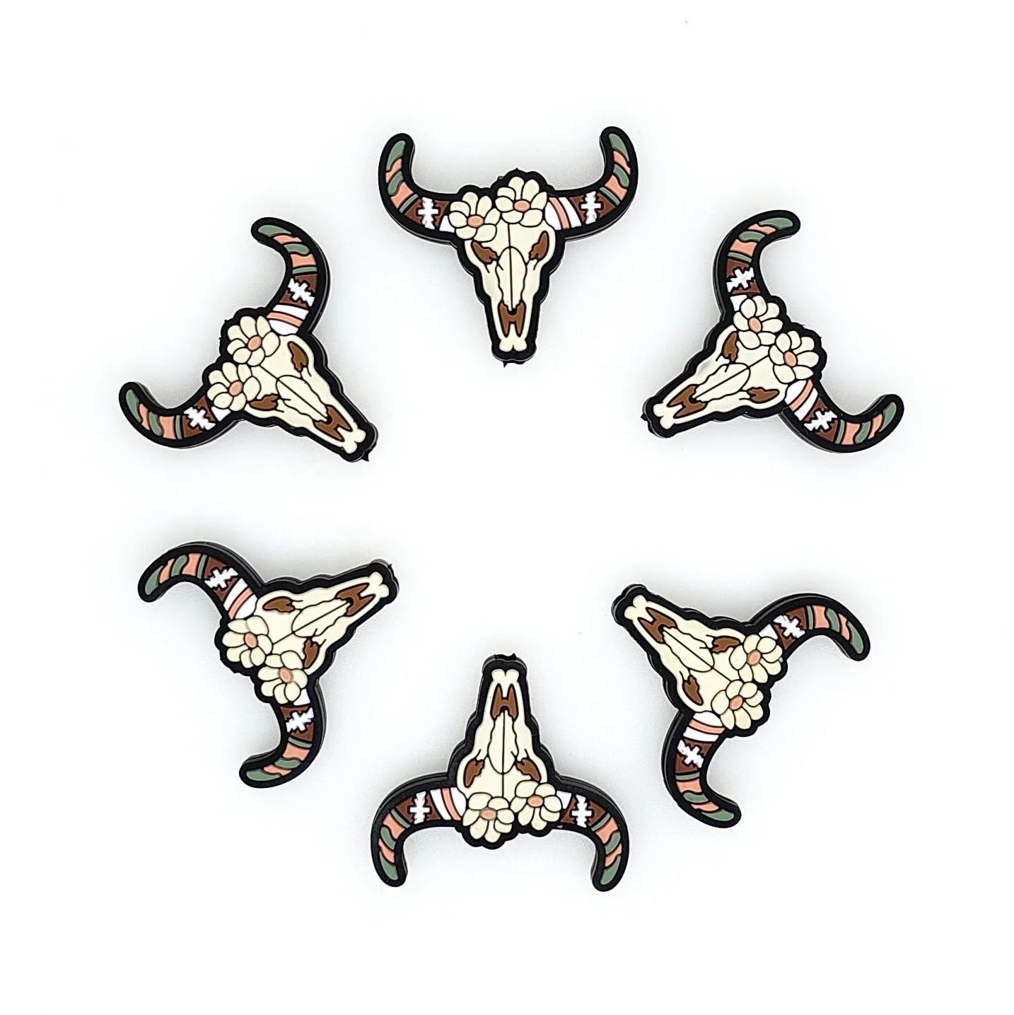 Фокусные силиконовые бусины в виде Головы Быка