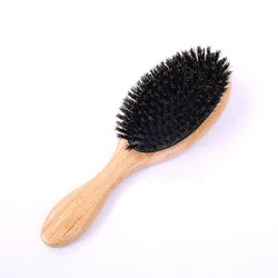 Wholesales Popular Customize LOGO Men Beard Hair 100% Boar Bristle Wood Handle Shaving Brush Wooden Beard Comb Brushes