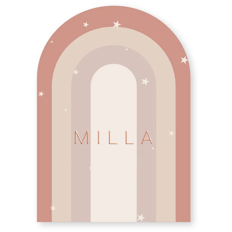 Modern Birthday/Christmas/Party Foil Stamping Printed Greeting Cards Thank You Postcard