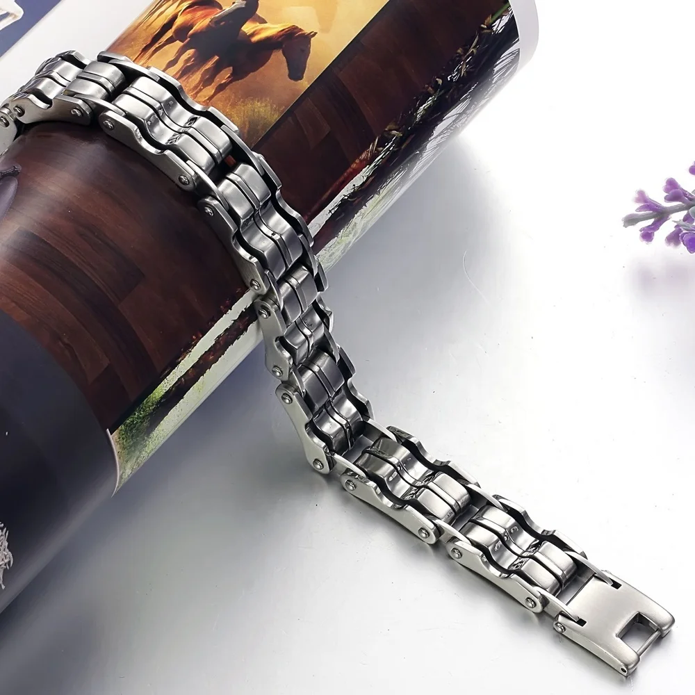 Retro Jewelry Punk Style Stainless Steel Infinite Vintage Boys Bracelet Design