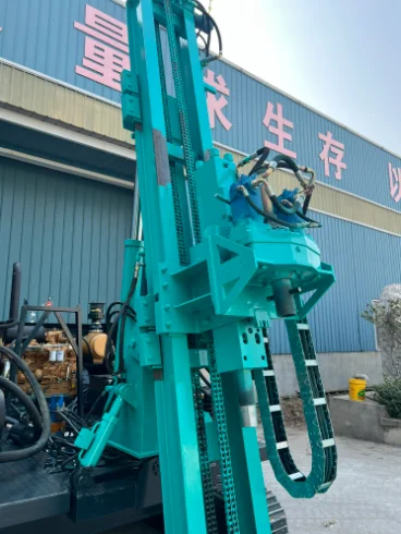 Micro Pile Drilling Rig Hydraulic Dual Power Head Small Piling Rig Rotary Solar Drop Hammer Pile Driver