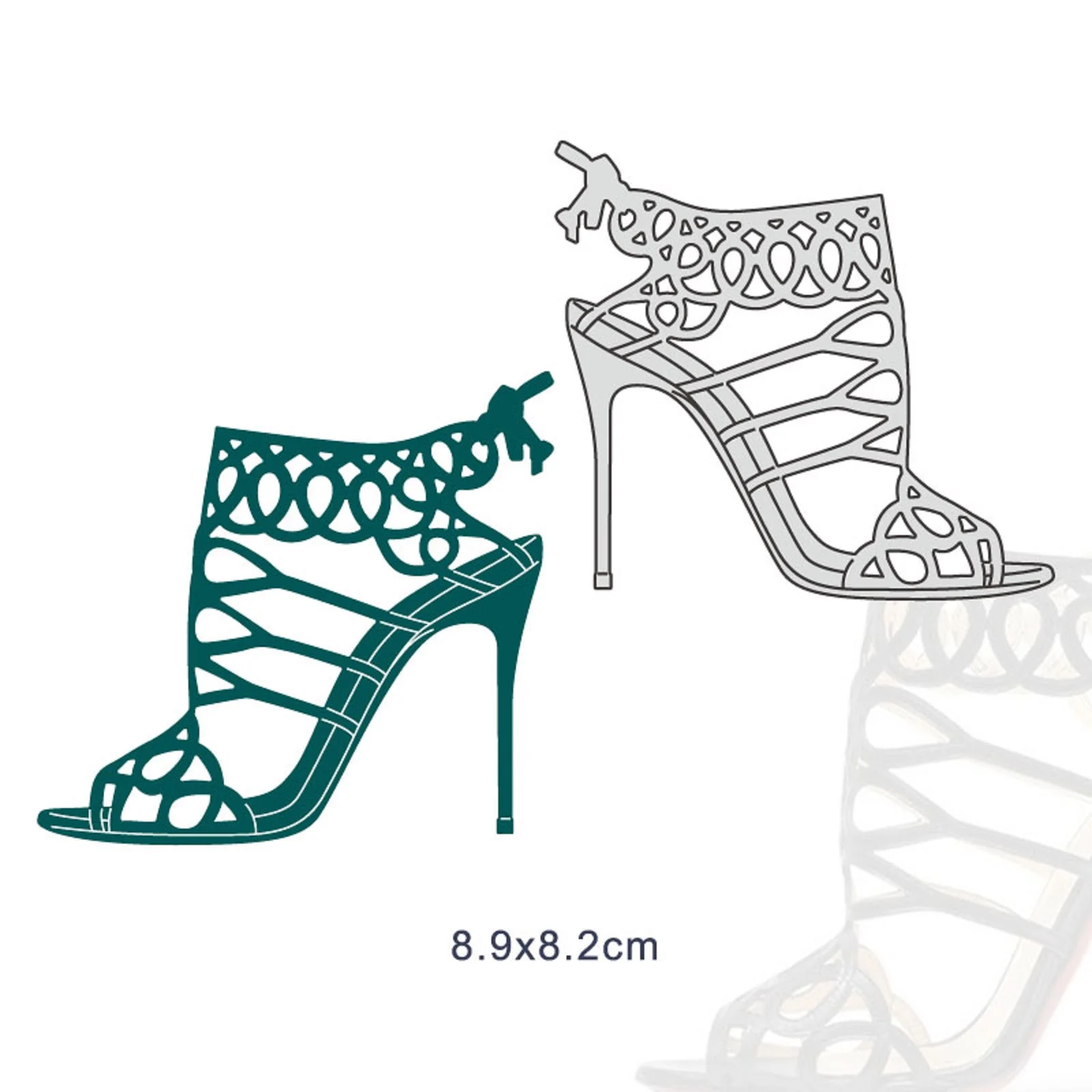 
2021 new metal cutting dies for making card craft knife mold blade punch stencils high-heeled Scrapbook 