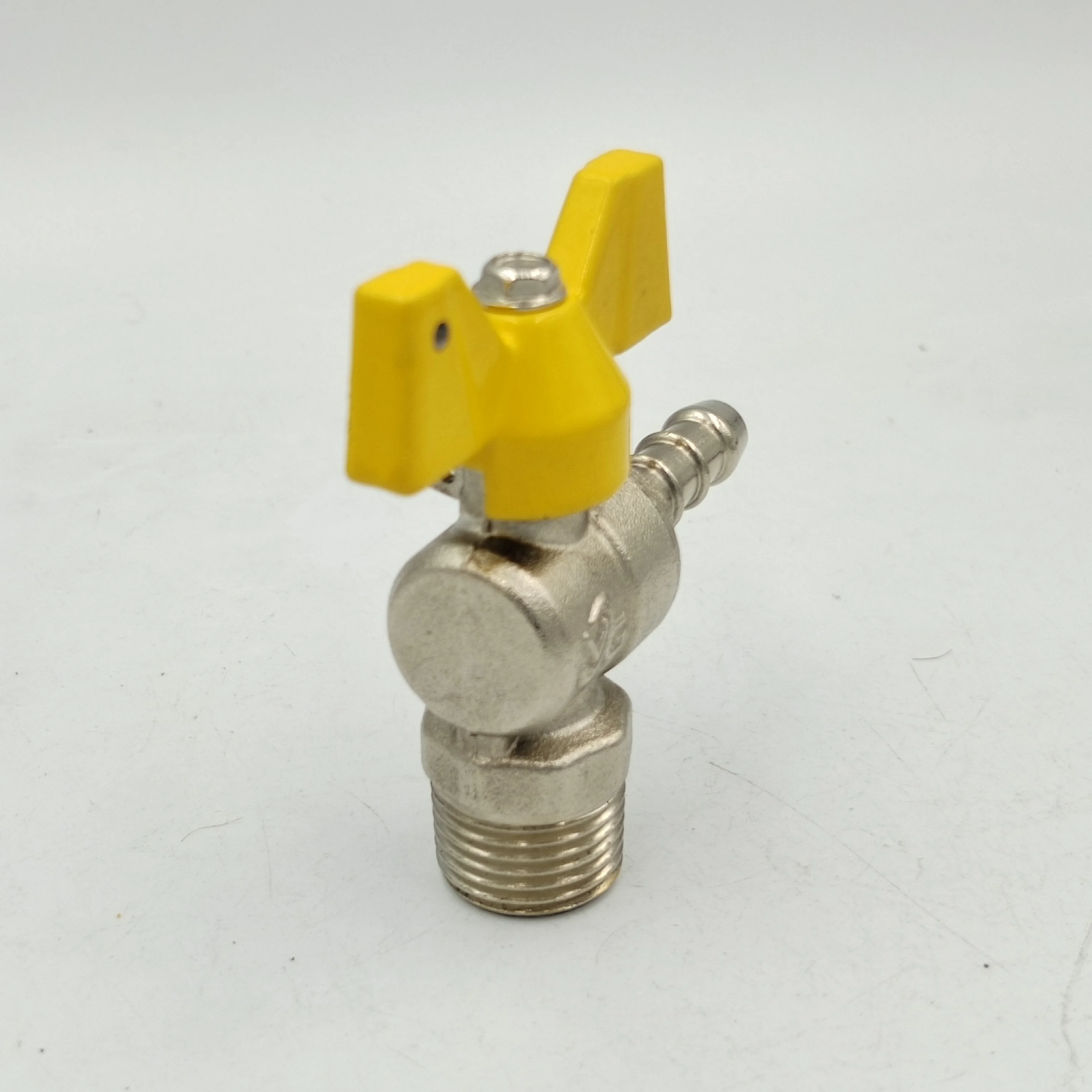 90 Degree Brass Barbed Gas Valve for LPG 1/2 Inch Forged Brass Pressure Reducing Valve