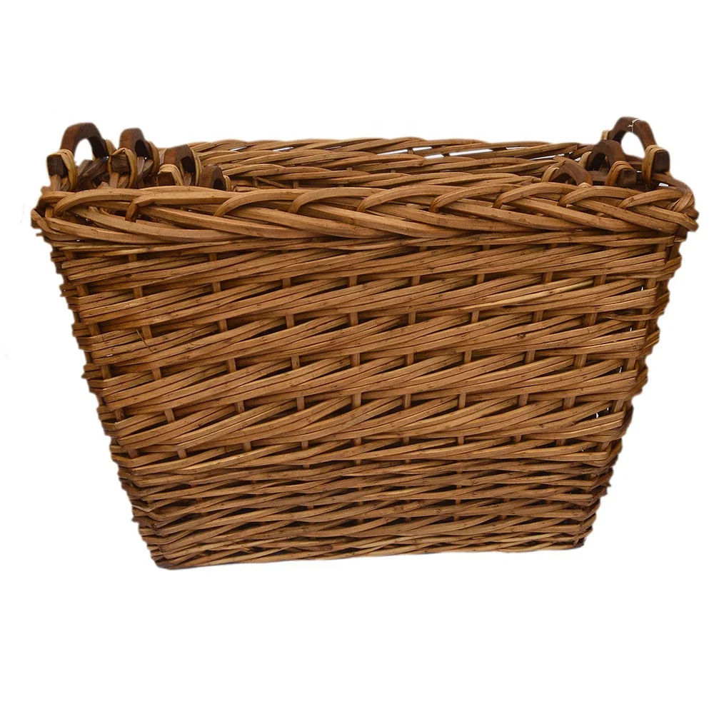 
Fair Trade Strong styles Long/Square Curved Creative Brown Big Wicker baskets Willow baskets 