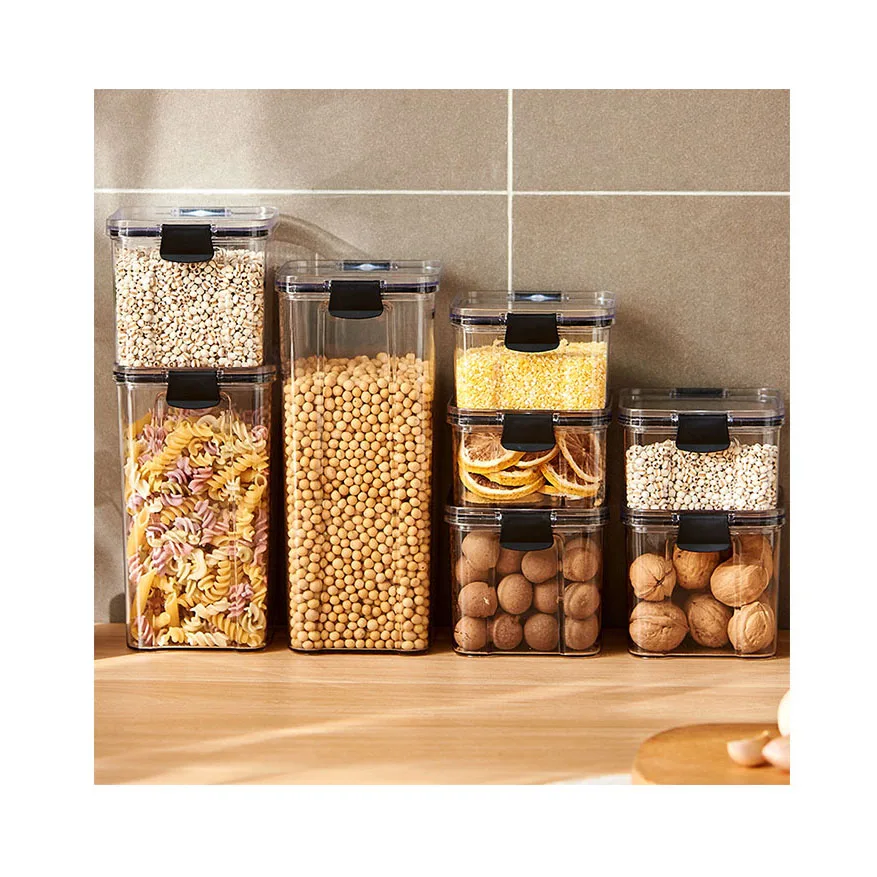 2024 Storage boxes Kitchen 460ml Plastic Refrigerator Sealed jar Food storage & container Food container Cereal Storage Jars