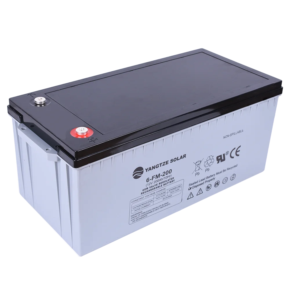 Yangtze 5years Warranty 12v 200ah Deep Cycle Agm Battery