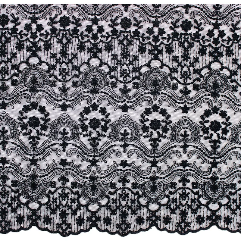 best selling pink color evening dress Embroidery mesh tulle french lace fabric Fabric heavy hand For Dress