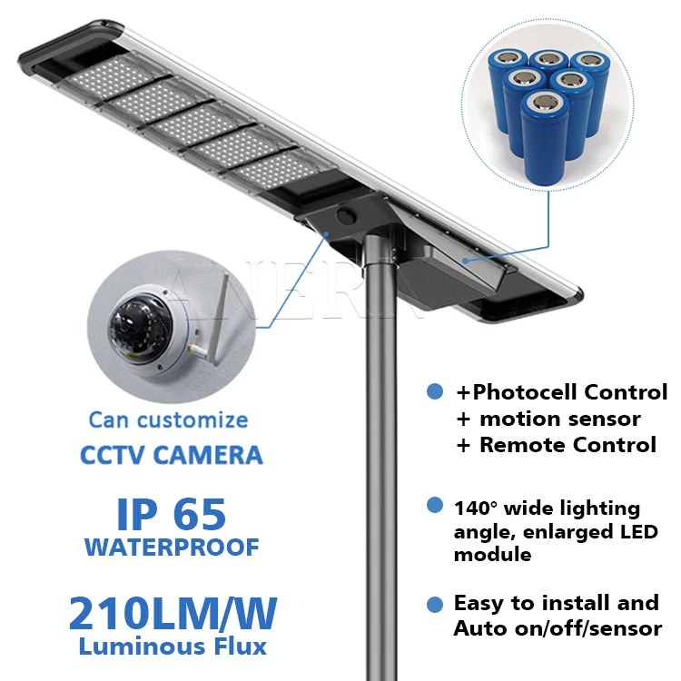 Anern 12v all in one 60 watt solar energy street light