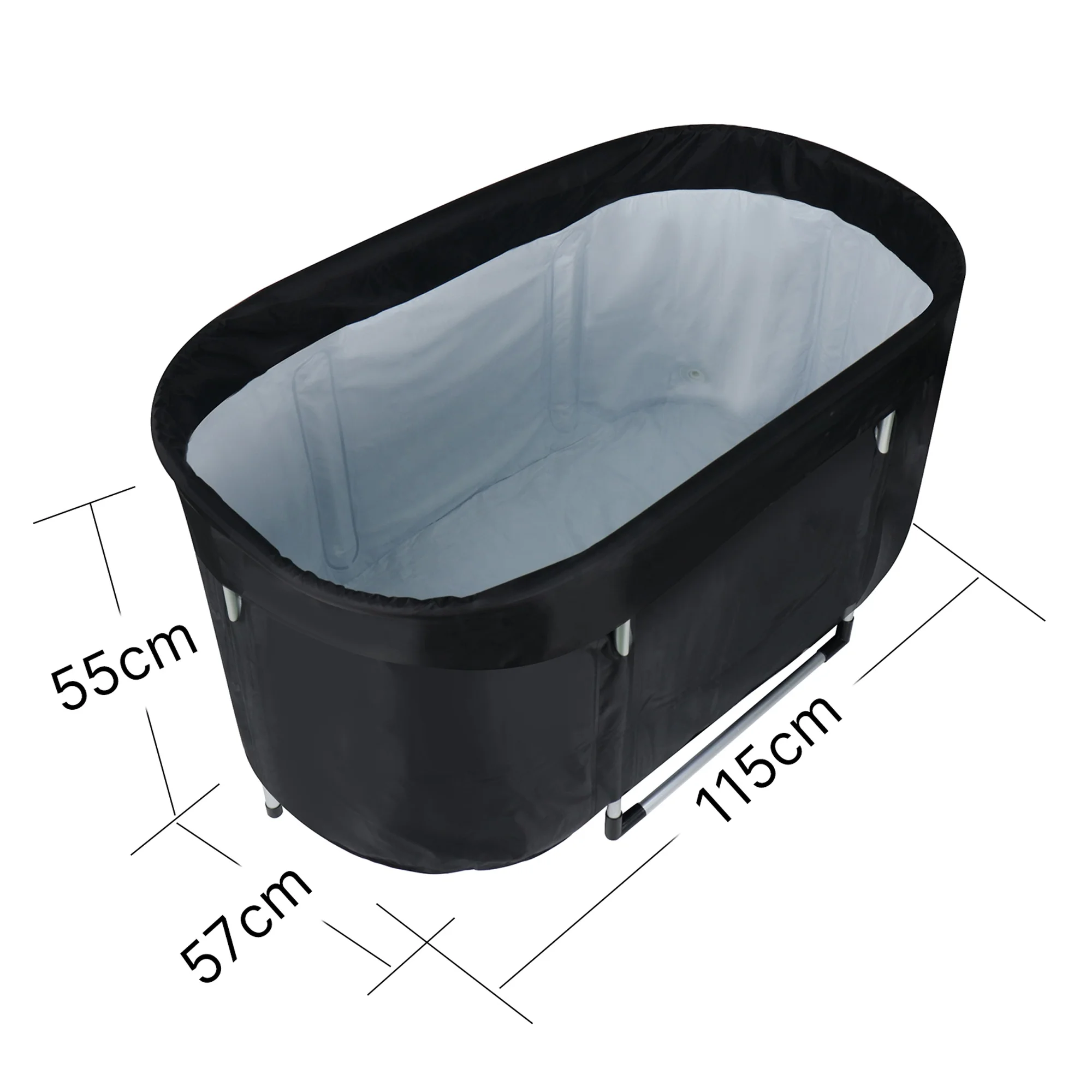 New Design Oval Ice Bath Tub for Athletes XL Cold Plunge Tub Cold Water Therapy Ice Baths at Home Outdoor Gym