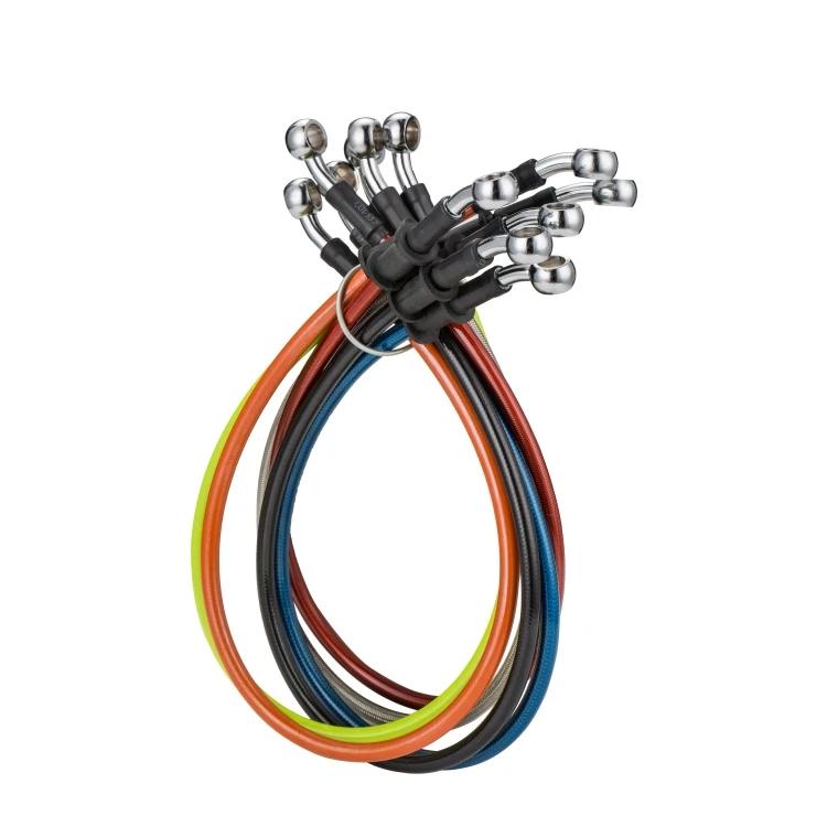 PU coated car spare part rear hydraulic brake fluid line hose ptfe stainless steel braided flexible an3 auto brake hose 1/8