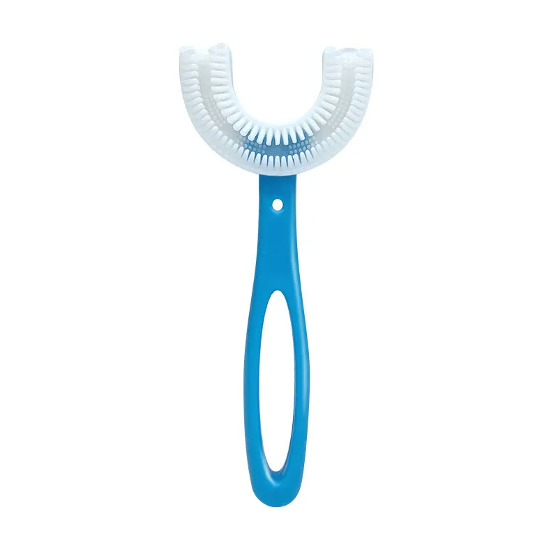 Children U Shape Toothbrush Kid Portable Toothbrushes Baby Silicone Toothbrush Newest 2 To 12 Years Kids Drop shipping