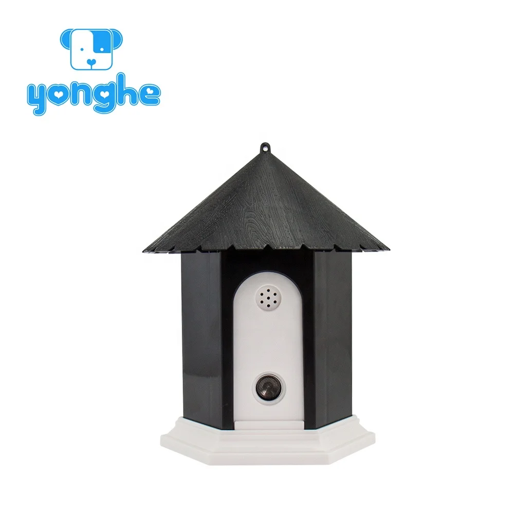 2020 Shenzhen Factory most popular outdoor home garden powerful sonic birdhouse bark control