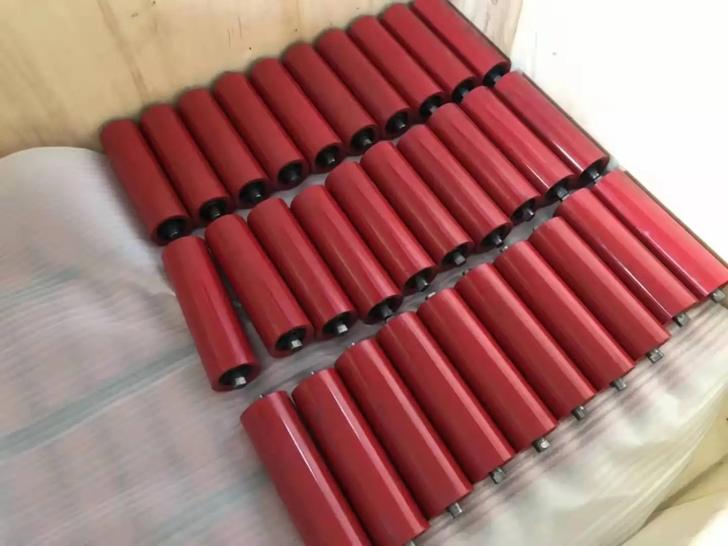 Dia 89X240mm Steel Carrying Roller Belt Conveyor Idler Rollers Mining Belt Conveyor Roller