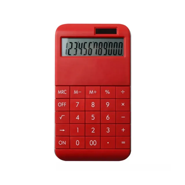 Factory directly supply red color desktop calculator wholesale solar electronic office financial shipping cost calculator