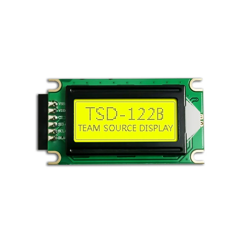 ST7066U-01 STN-YG transflective 1202 lcd character screen 12x2 character lcd display modules