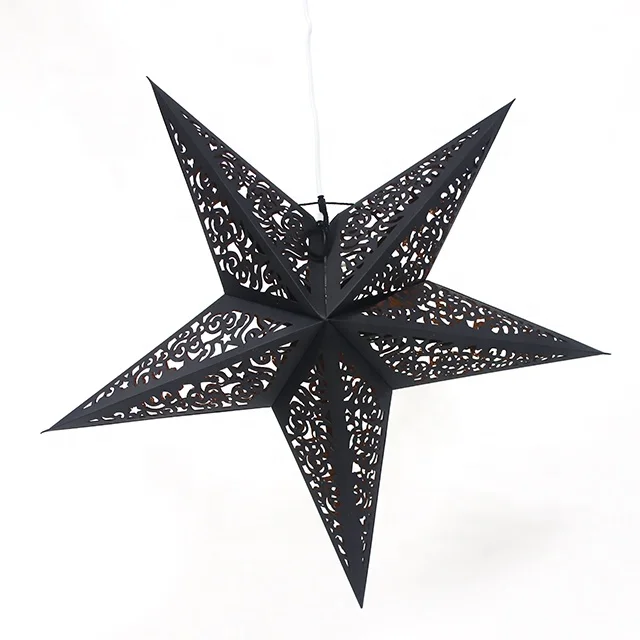 Chinese Design LED Decorative Handmade Hanging Lamp Shade Paper Star Lantern