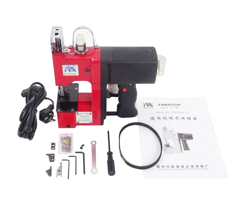 GK9-350 Portable electric high-speed sewing machine woven bag rice bag sack sealing machine small packing machine small