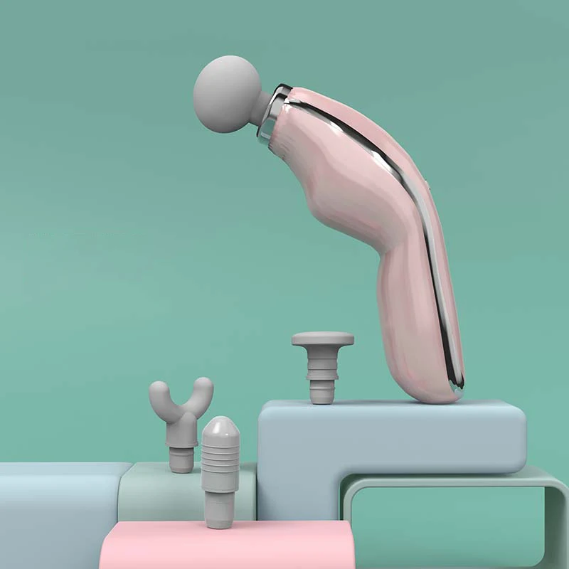 2023 New Product Professional Dolphin Shape Brushless Sport Fitness Deep Tissue Fascial Vibration Muscle Mini Massage Gun