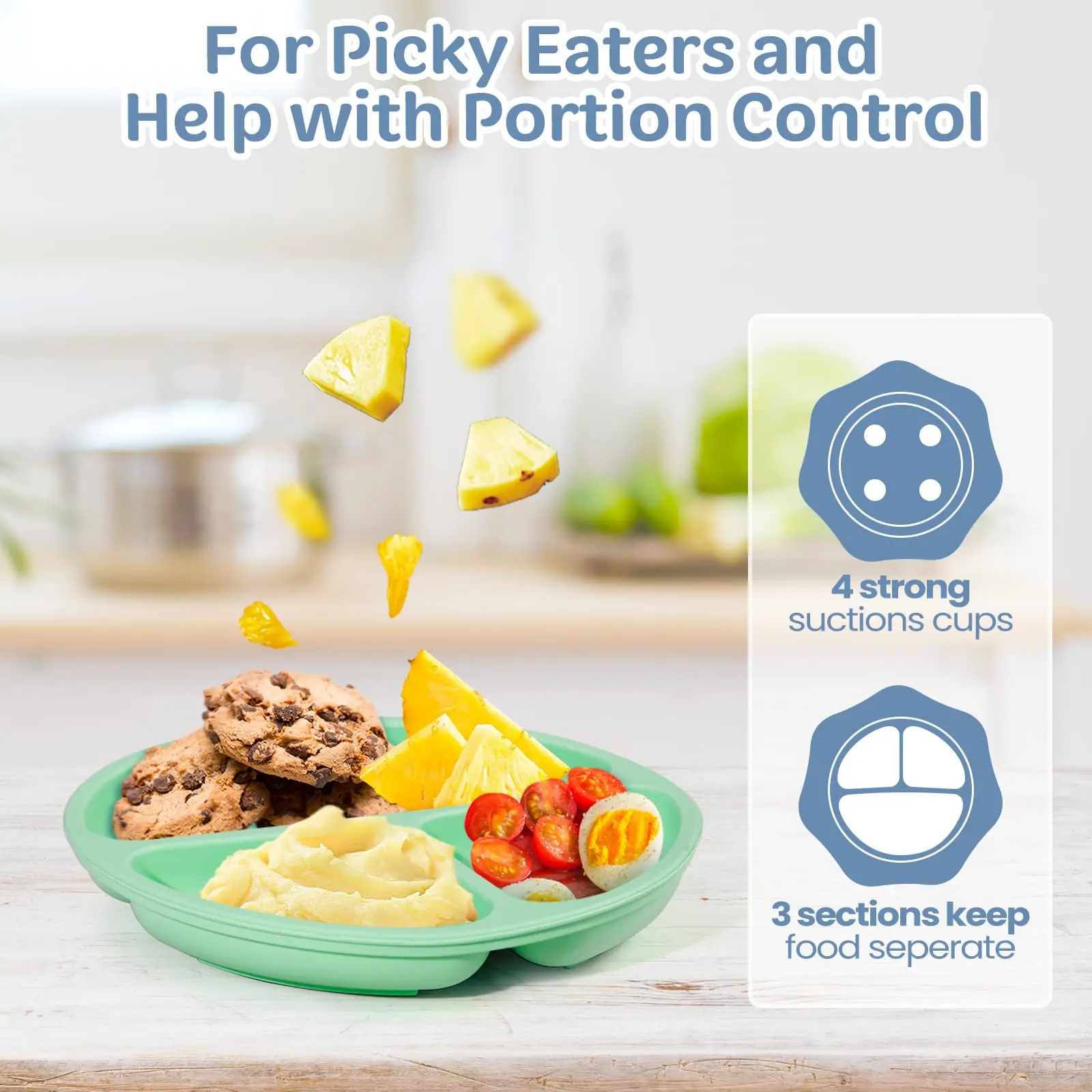 Baby Supplies Unbreakable Cutlery Baby Eating Set Silicone Baby Bowl Plate Eating Weaning Set