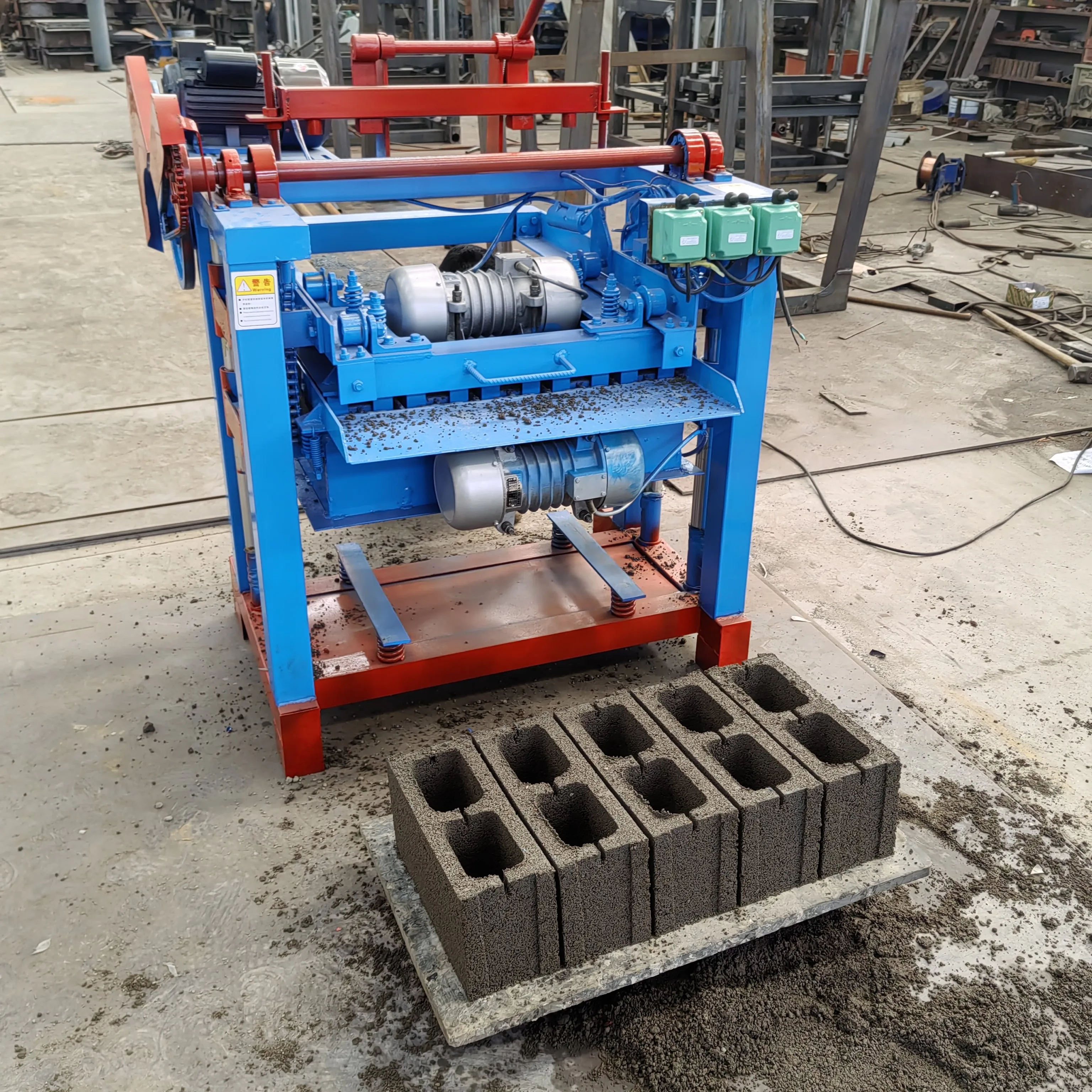 4-25b automatic brick making machine block cement brick making machine price in india brick making machinery curb stone olds